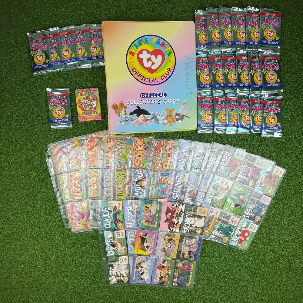 Ty Beanie Babies Official Club Collector's Cards and Binder